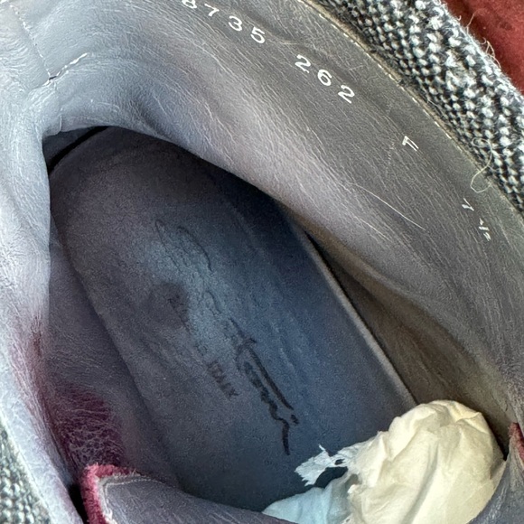 Santoni handmade leather suede winter boots - Picture 5 of 6